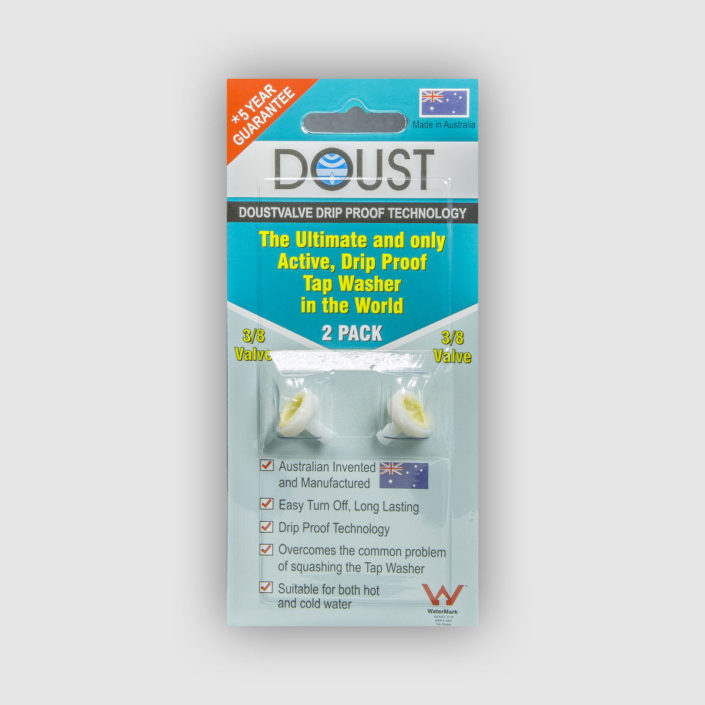 Doustvalve 3/8” Mini Stop (2 pack)